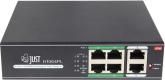 JUST JT-H1064PL PoE 6-портовый коммутатор со встроенным блоком питания для видеонаблюдения