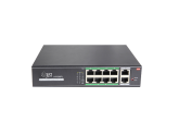 JUST JT-H1108WD PoE Неуправляемый 10 портовый коммутатор в металлическом корпусе для видеонаблюдения